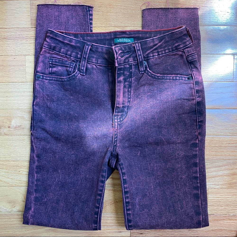 Wild Fable Purple Acid Wash Jeans